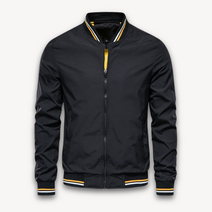 Leichte Bomberjacke Stehkragen Freizeitjacke
