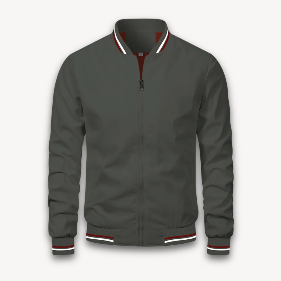 Leichte Bomberjacke Stehkragen Freizeitjacke