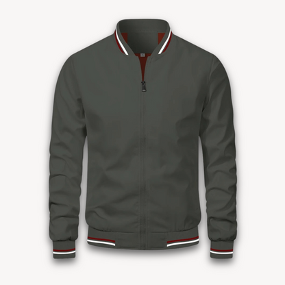 Leichte Bomberjacke Stehkragen Freizeitjacke