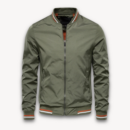 Leichte Bomberjacke Stehkragen Freizeitjacke