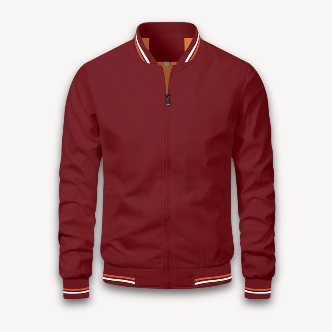 Leichte Bomberjacke Stehkragen Freizeitjacke