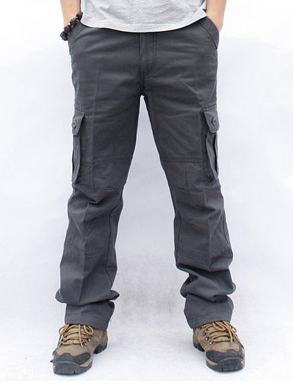 Herren Cargo-Hose Mehrfachtaschen Outdoor-Stil Beige - Norvielle