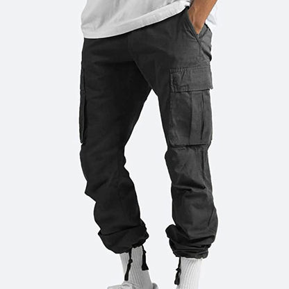 Herren Cargo-Hose Mehrfachtaschen Urban Schwarz - Norvielle