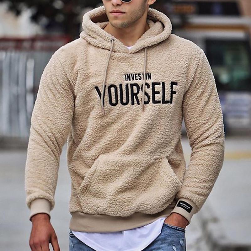 Kuschelweicher Damen Hoodie Invest In Yourself Grau - Norvielle