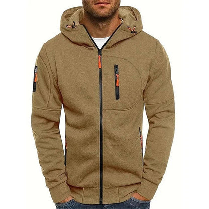 Hoodie Damen Durchgehender Reißverschluss Bequem Grau