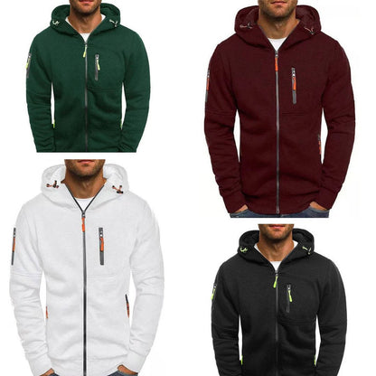 Hoodie Damen Durchgehender Reißverschluss Bequem Grau