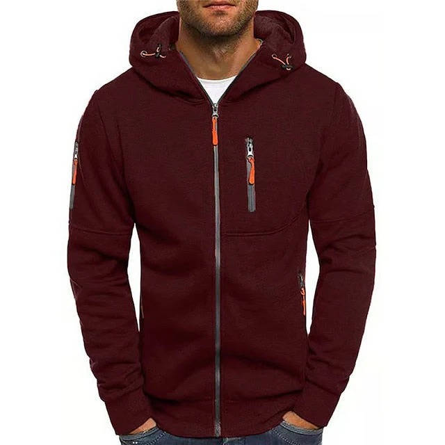 Hoodie Damen Durchgehender Reißverschluss Bequem Grau