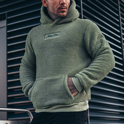 Herren Kapuzenpullover Weicher Fleece Hoodie Kängurutasche - Norvielle