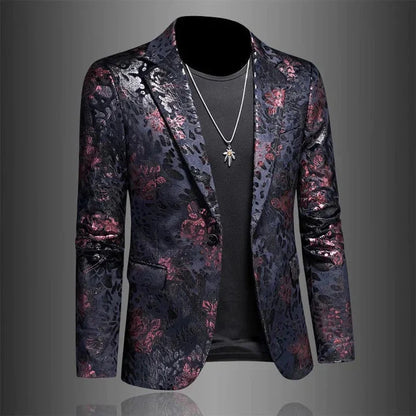 Herren Blazer | Floral | Stilvoll | Herrenjacke | Herrenbekleidung-Chaps Herrenmode