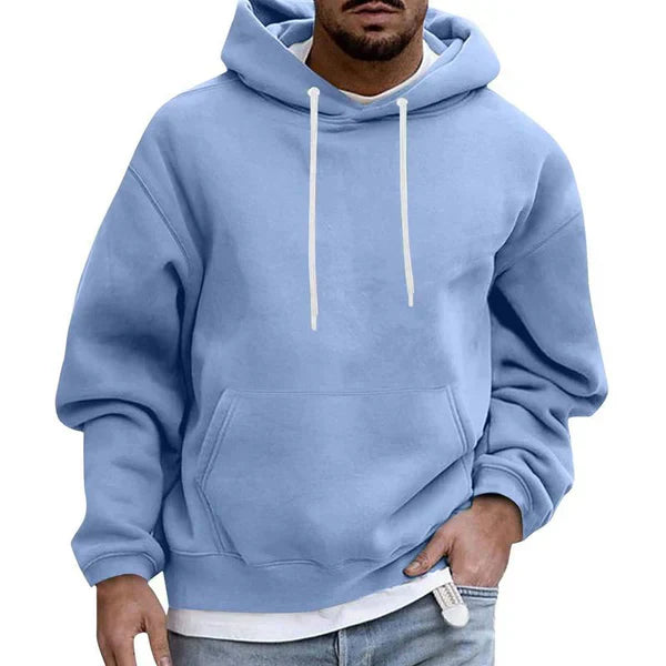 Herren Hoodie Pullover Bequem Mit Tasche Schwarz - Norvielle