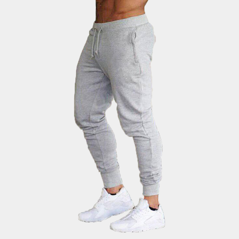 Herren Jogger Elastische Taille Kordelzug Schwarz - Norvielle