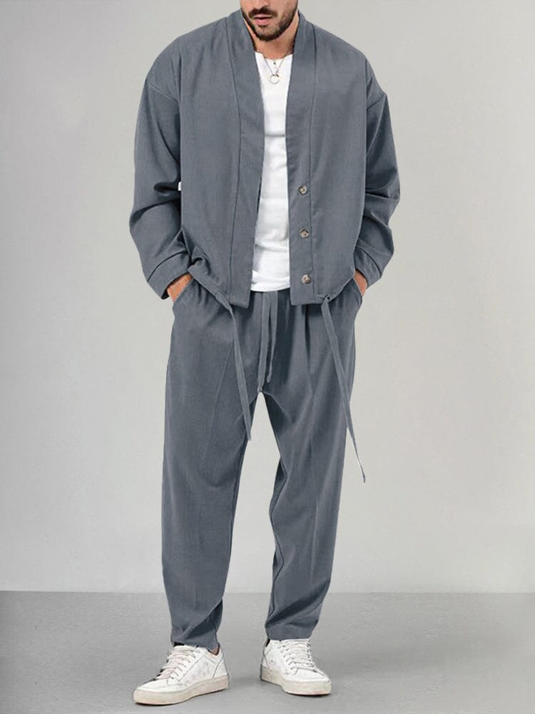 Herren Overshirt Kombi Locker Sitzend Zweiteilig - Norvielle