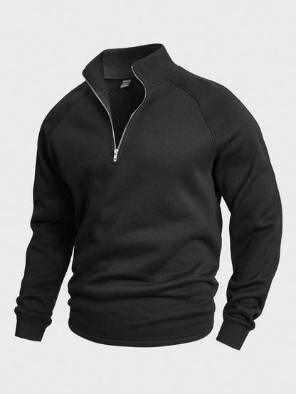 Herren Pullover Halbreißverschluss Warm Winter Sweatshirt - Norvielle