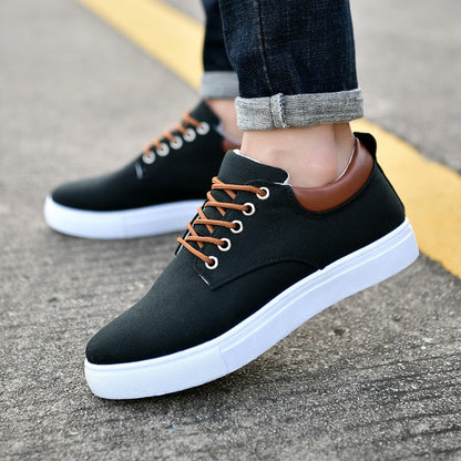 Herren Sneaker Lässige Bequeme Schuhe Schwarz - Norvielle