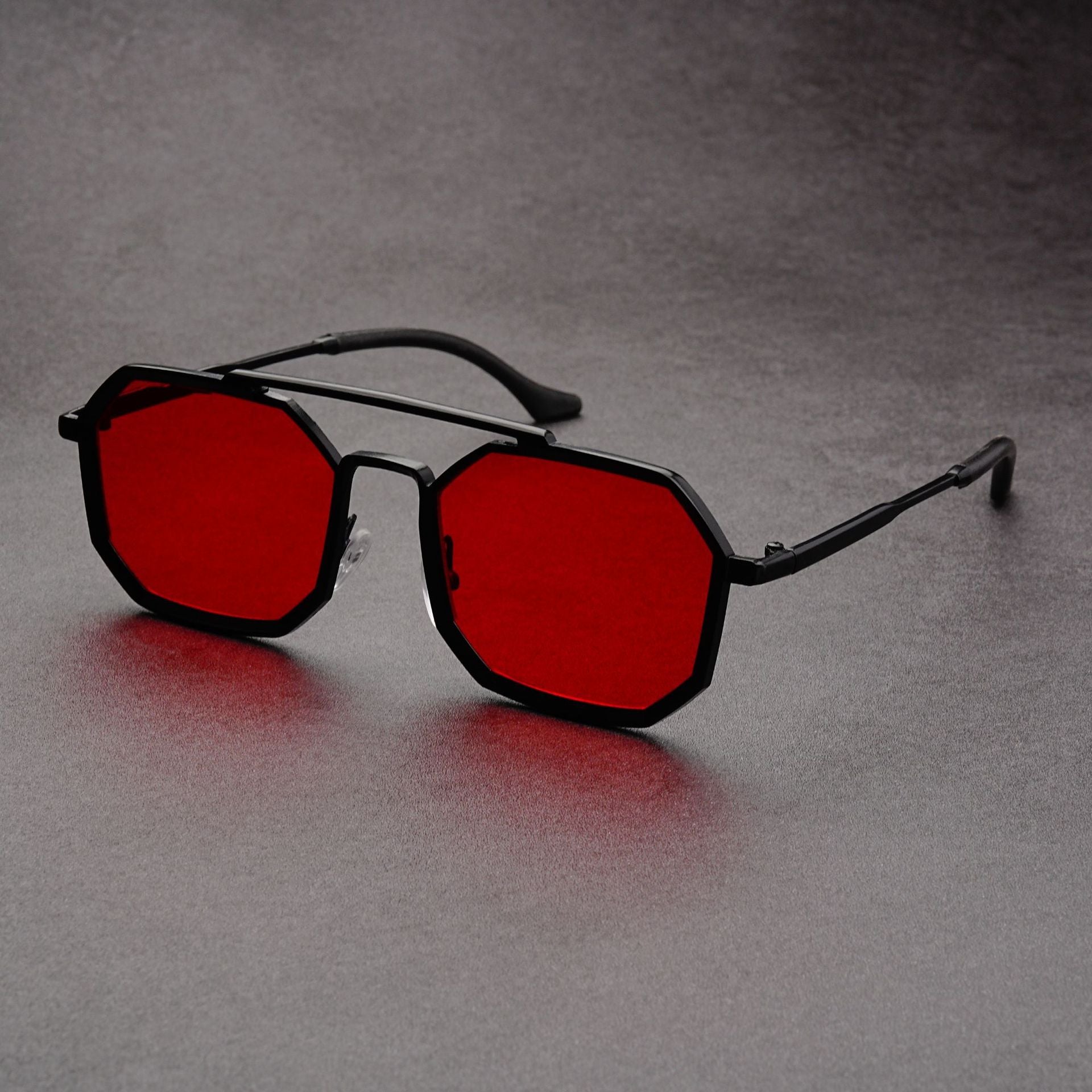Herren Sonnenbrille Eckig Polarisiert Schwarz - Norvielle