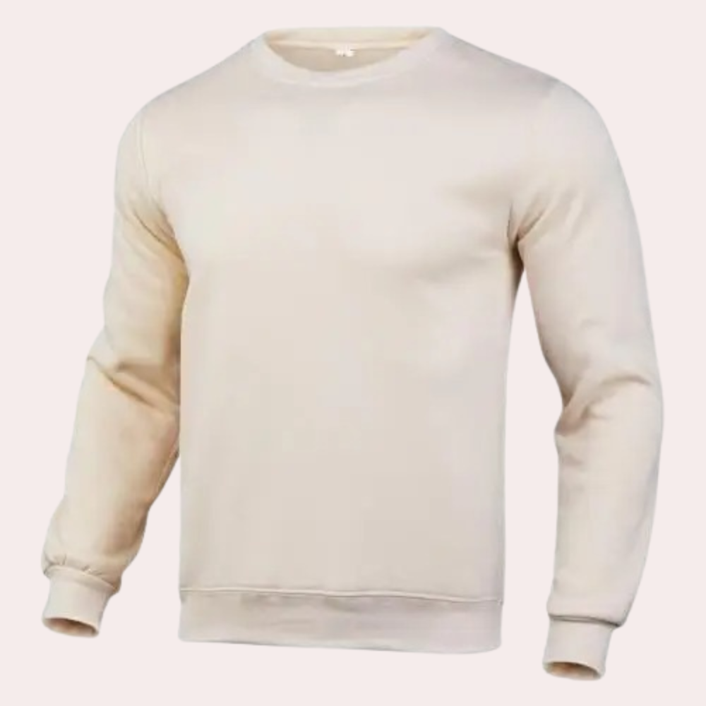 Herren Sweatshirt Rundhalsausschnitt Einfarbig - Norvielle