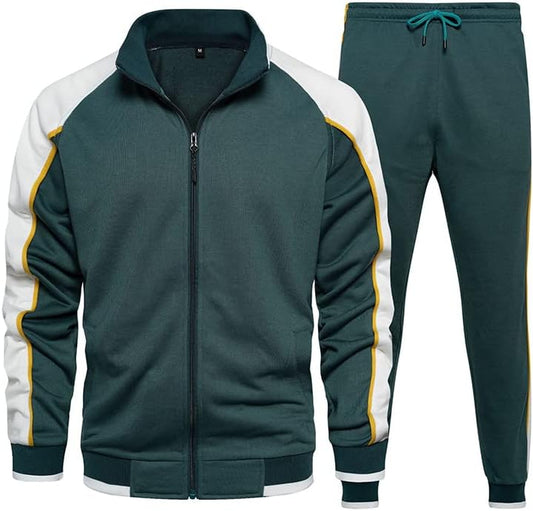 Herren Trainingsanzug Sportliches Set Jacke Reißverschluss - Norvielle