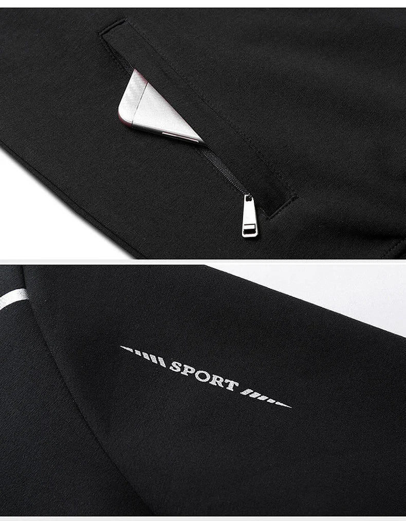 Herren-Trainingsanzug – mit Reißverschluss – zweiteilig – Jacke und Jogginghose – Jogginganzug-Chaps Herrenmode