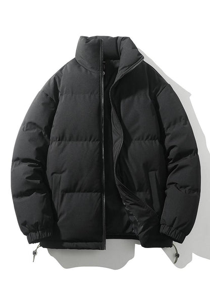 Herren Daunenjacke Warm Wattiert Schwarz - Norvielle