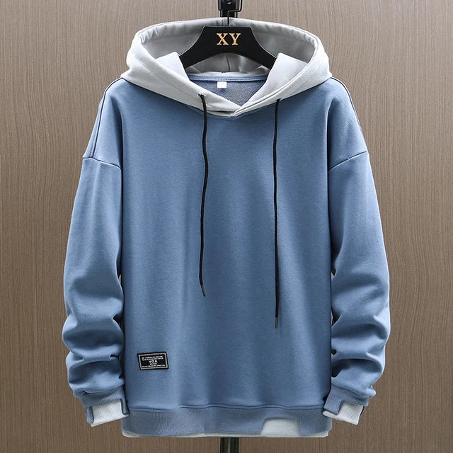 Herren Zwei-Ton Freizeitpullover Hoodie - Norvielle