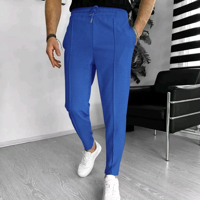 Herren Joggerhose Elastische Taille Kordelzug Schwarz - Norvielle