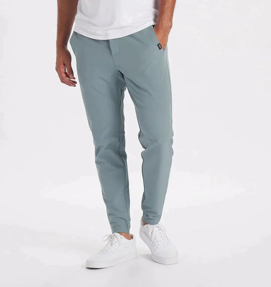 Herren Slim Fit Jogger Stretchhosen Elastische Taille Schwarz - Norvielle