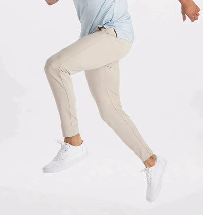Herrenhosen - Kordelzug - Elastische Taille - Stretchhosen - Slim Fit Jogger-Chaps Herrenmode