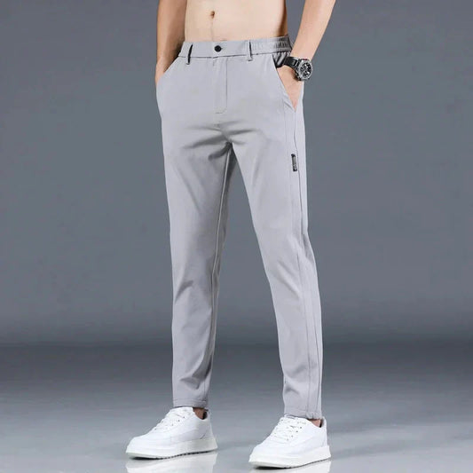Herren Freizeithosen Elastischer Bund Schmale Passform Stretch - Norvielle