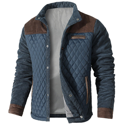 Herren Steppjacke Button-Up für Herbst und Winter - Norvielle