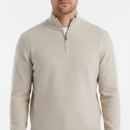 Herren Merinowollpullover Bequem V-Ausschnitt