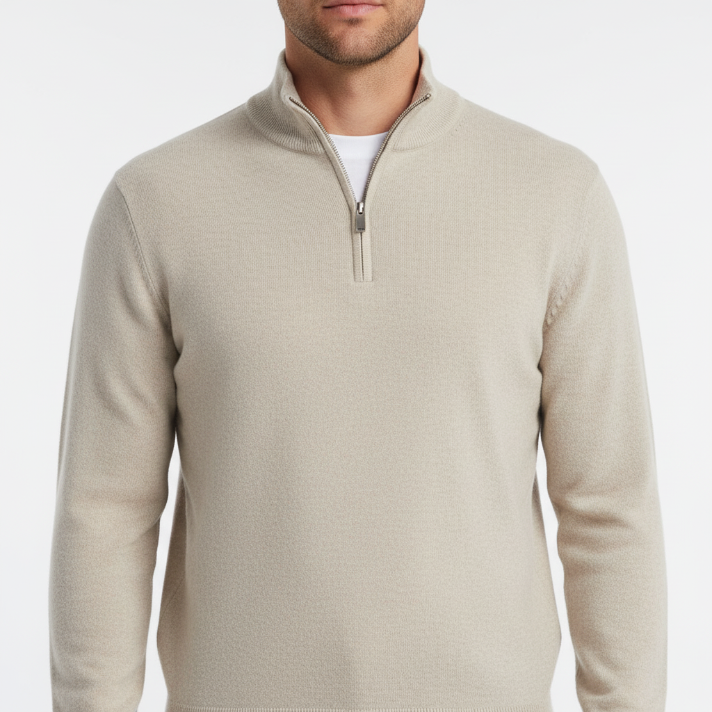 Herren Merinowollpullover Bequem V-Ausschnitt