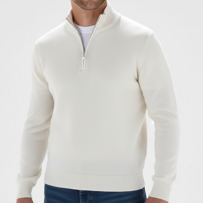 Herren Merinowollpullover Bequem V-Ausschnitt
