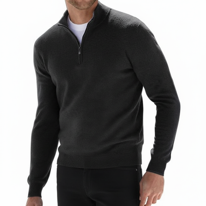 Herren Merinowollpullover Bequem V-Ausschnitt