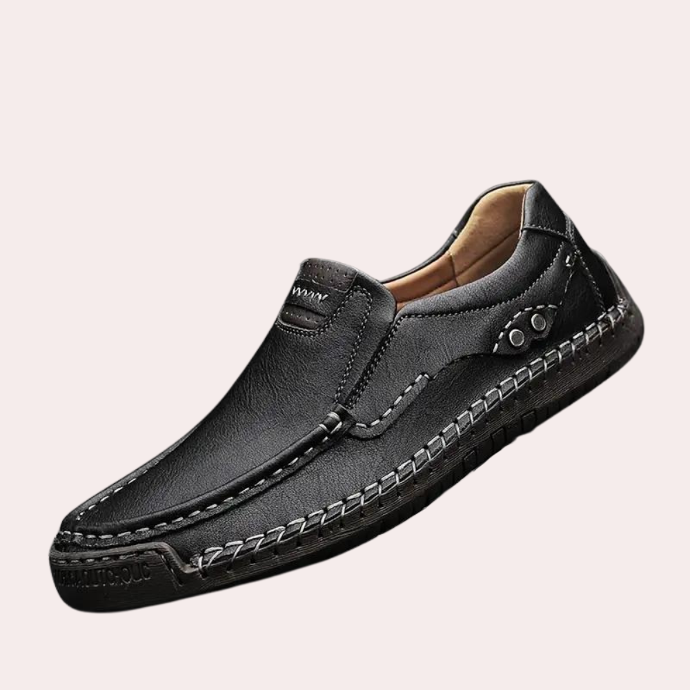 Herren Leder Slipper Loafer Freizeitschuhe - Norvielle