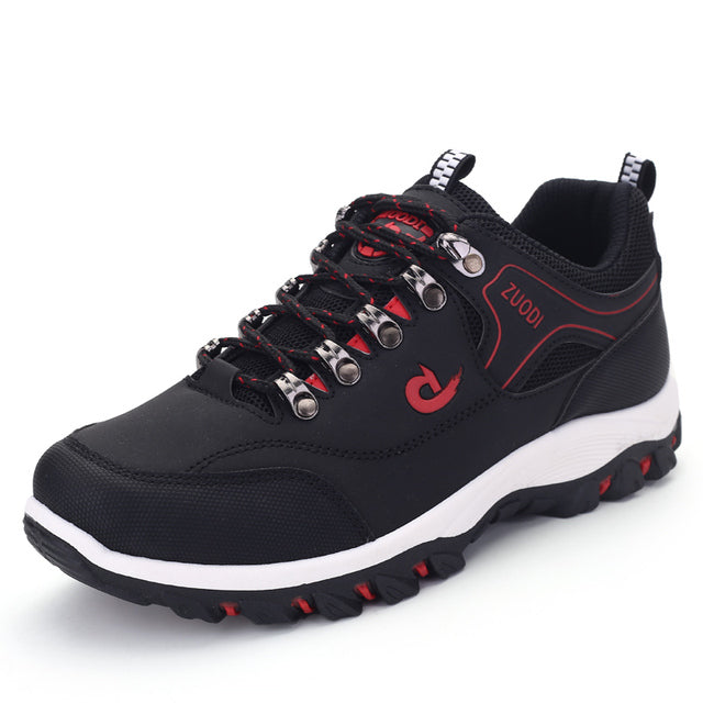 Herrenschuhe – Outdoor – Schnürschuhe – Wanderschuhe – Wanderschuhe-Schwarz-38-Chaps Herrenmode