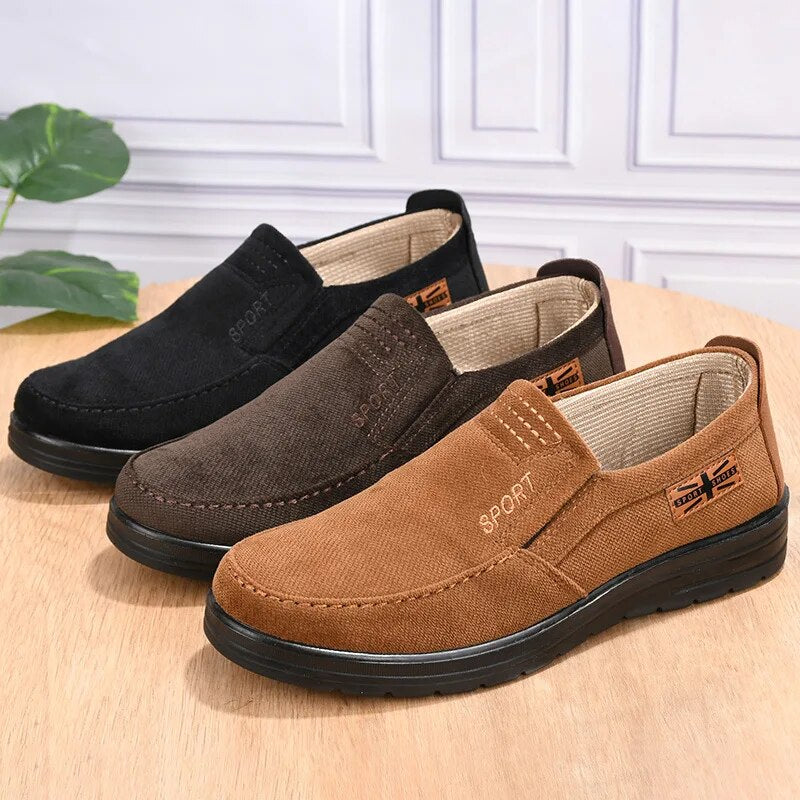 Herren Slipper Rutschfest Bequem Schwarz - Norvielle