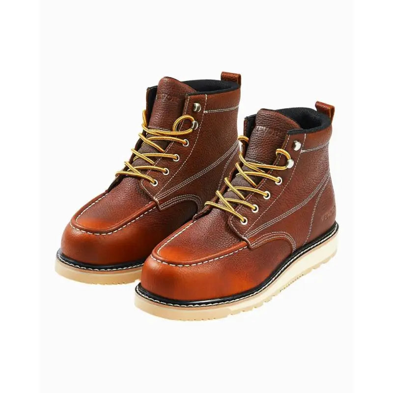 Herren Schnürstiefel Braun Leder - Norvielle