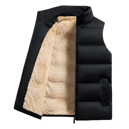Herren Pufferweste Ärmellos Zip-Up Schwarz - Norvielle