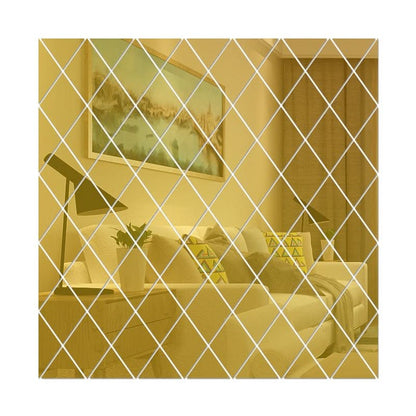 Eleganter 3D Spiegel Dreieck Dekoration