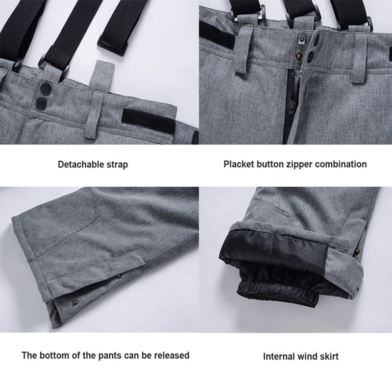 Unisex Skihose Trägersystem Wintertauglich