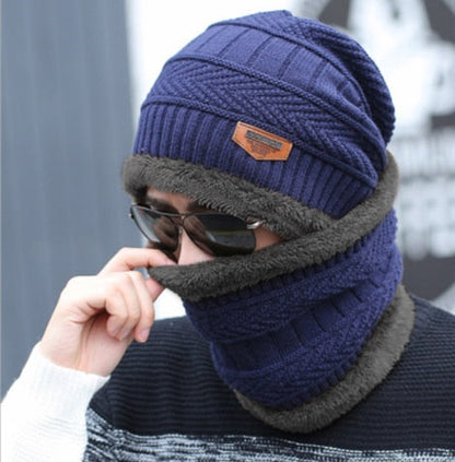 Unisex Wärme Mütze Thermo Strick Schutz
