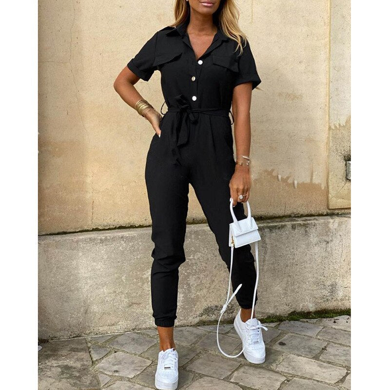 Norvielle Damen Jumpsuit Stilvoll