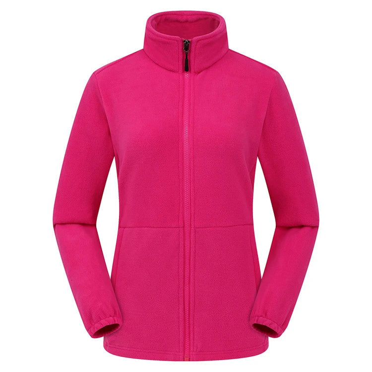 Damen Softjacke Weich Gefüttert Stehkragen