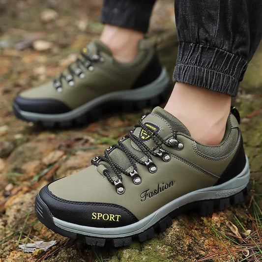 Herren Wanderschuhe Wasserdicht Atmungsaktiv Schwarz - Norvielle