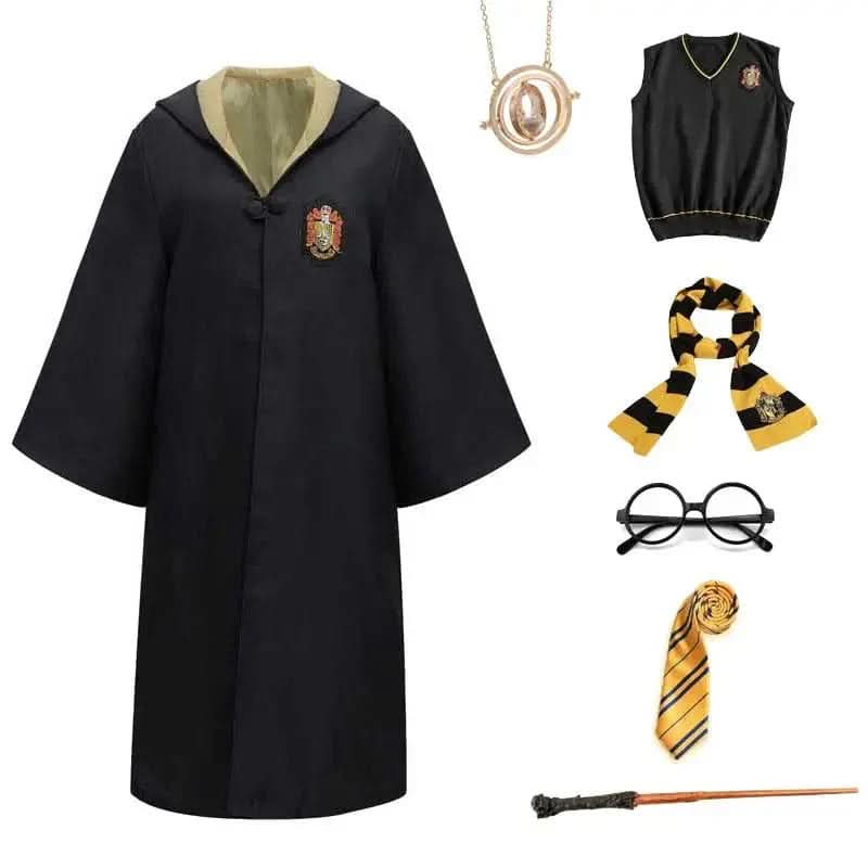 Hogwarts Zauberer Kostüm für Kinder und Erwachsene mit Robe und