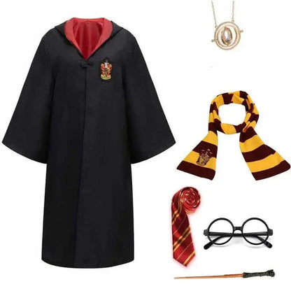 Hogwarts Zauberer Kostüm für Kinder und Erwachsene mit Robe und