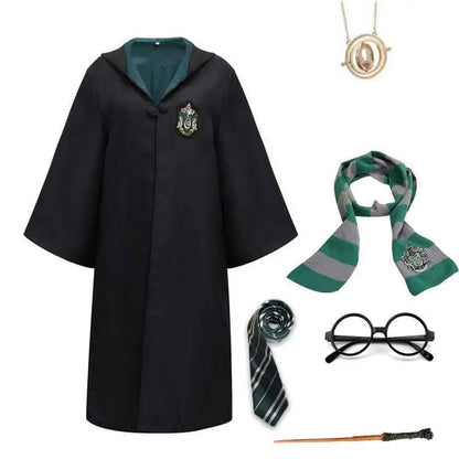 Hogwarts Zauberer Kostüm für Kinder und Erwachsene mit Robe und