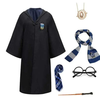 Hogwarts Zauberer Kostüm für Kinder und Erwachsene mit Robe und