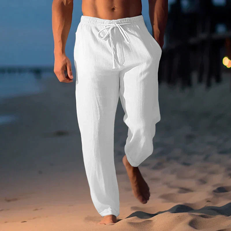 Elegante Herren Sommerhosen Beige