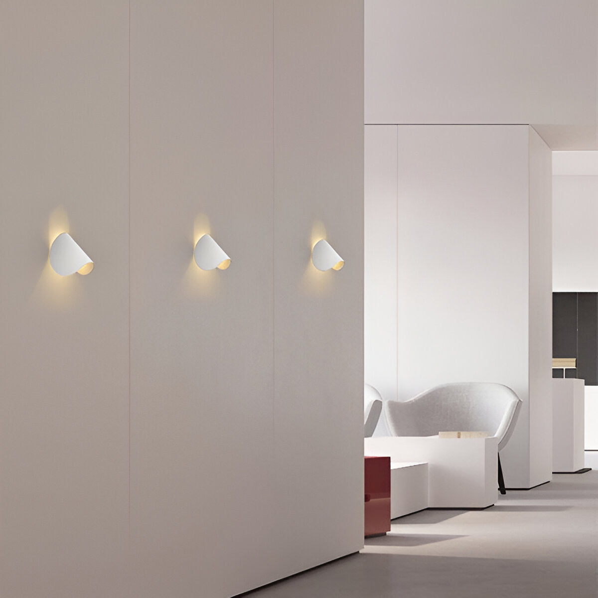 Moderne LED Wandleuchte Twist Design Minimalistisch